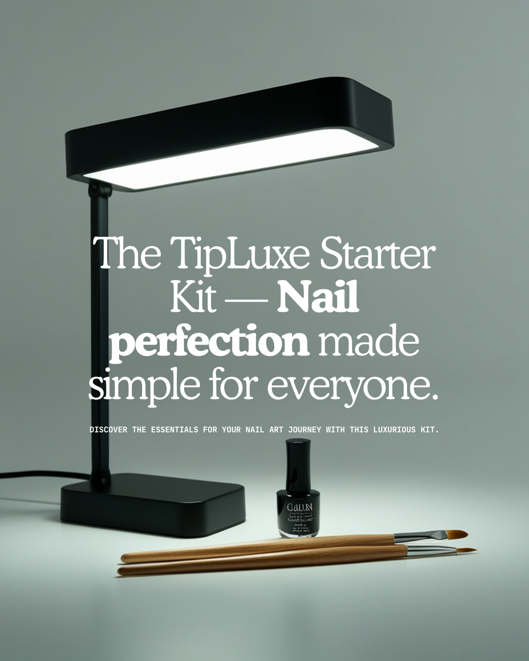 TipLuxe Salon Starter Kit — 380W Lamp + Gel Polish + Pro Brush Set