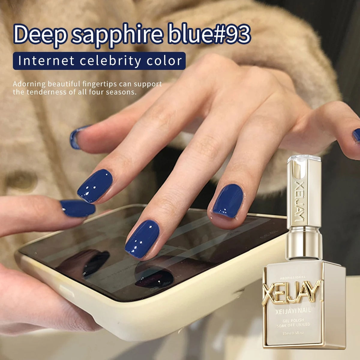 Pure Baby Blue Gel Polish